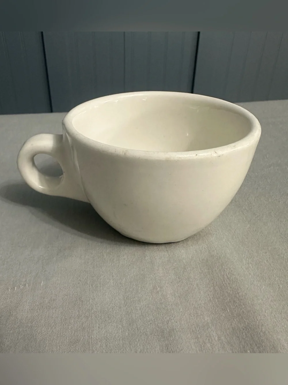 VTG Buffalo China USA Heavy Ceramic Restaurant Ware Diner Coffee Mug Cup White